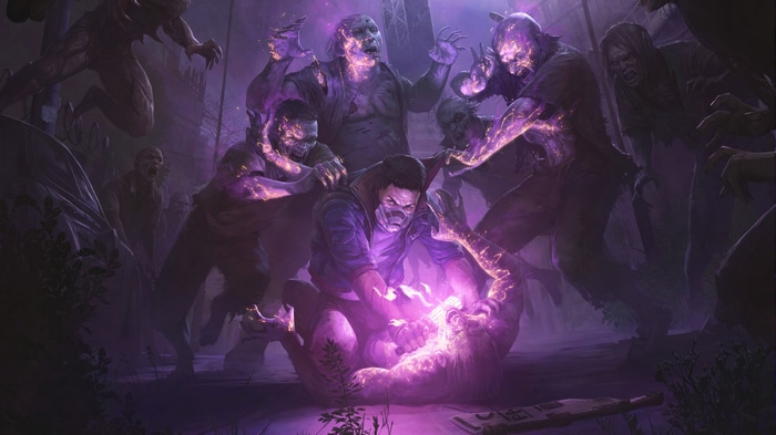 Dying Light 2 zombies attacking a person