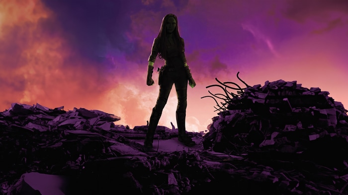 Gamora in Guardians of the Galaxy Vol. 3 4K