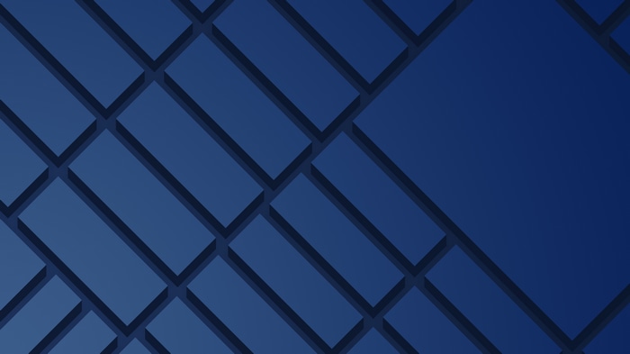 Abstract blue geometric pattern with shadows