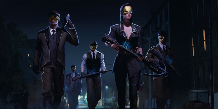 PUBG characters with golden masks and weapons