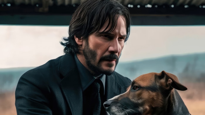 John Wick with his dog 4K