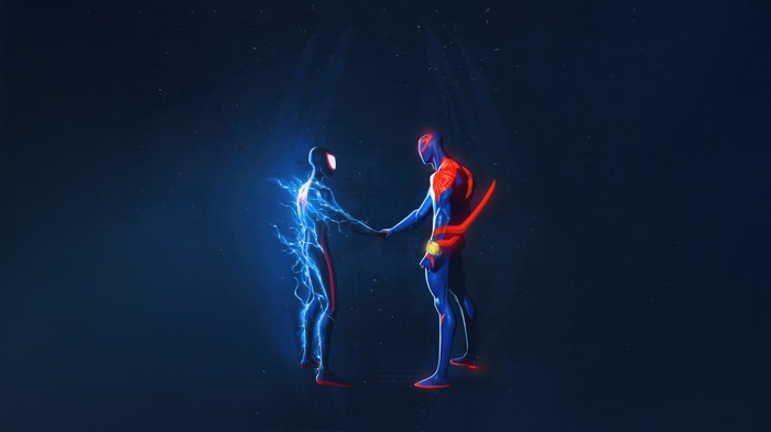 Spider-Man Miles Morales and Spider-Man 2099