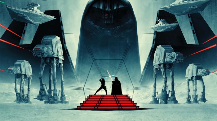 Star Wars Darth Vader and AT-AT Walkers 4K