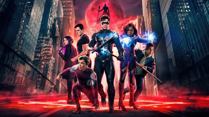 Titans Season 4 Nightwing Beast Boy Starfire Raven 4K