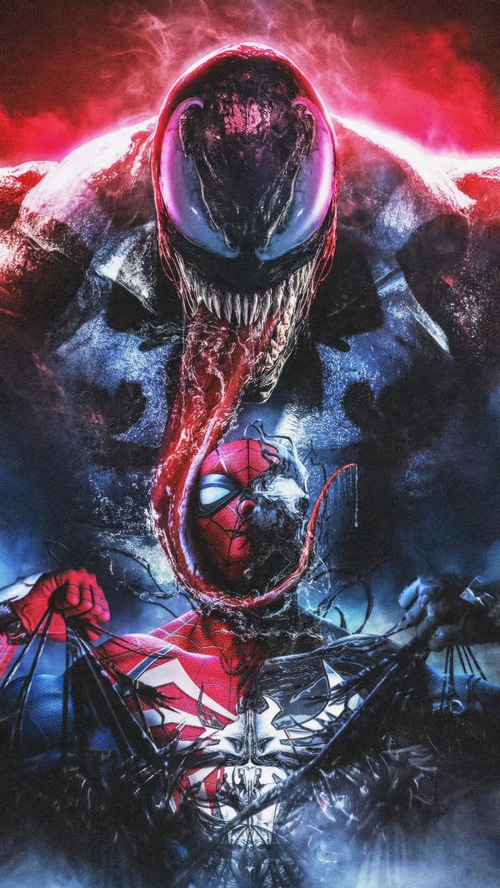 Spider-Man and Venom from Marvel's Spider-Man 2
