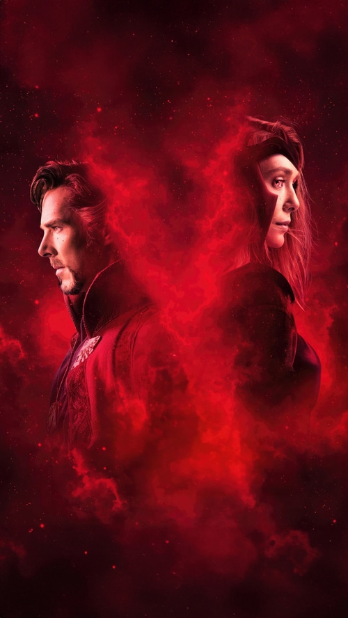 Doctor Strange and Scarlet Witch in the Multiverse of Madness