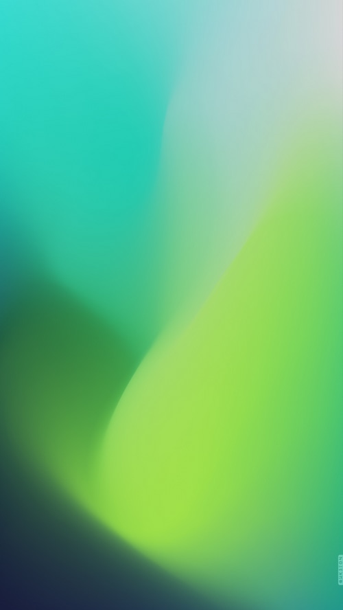Abstract digital art with green and blue gradients