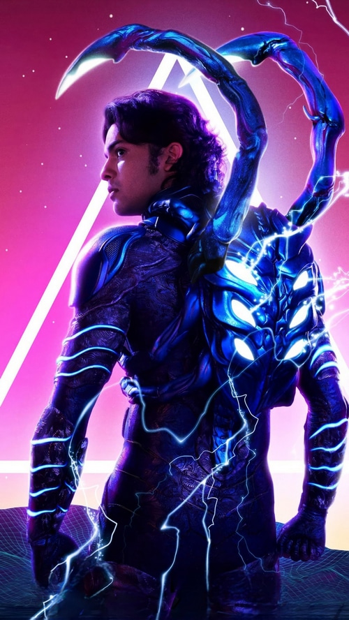 Blue Beetle in Sci-Fi Armor