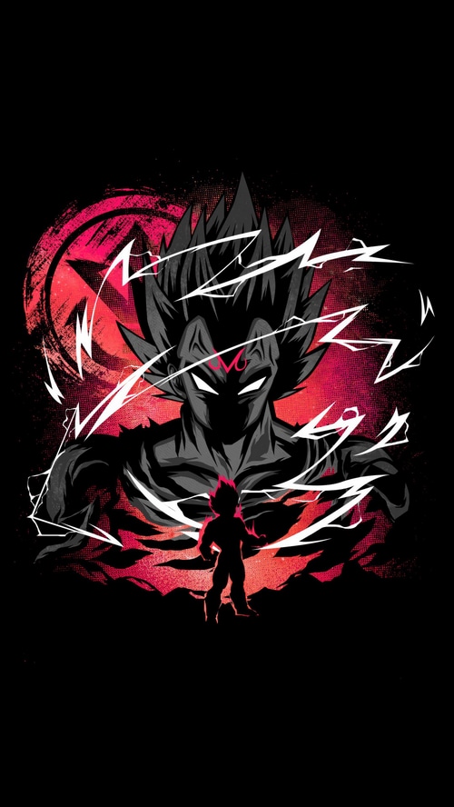 Majin Vegeta from Dragon Ball Z artwork