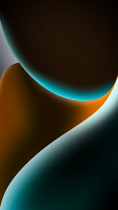 Abstract digital art with flowing curves and light