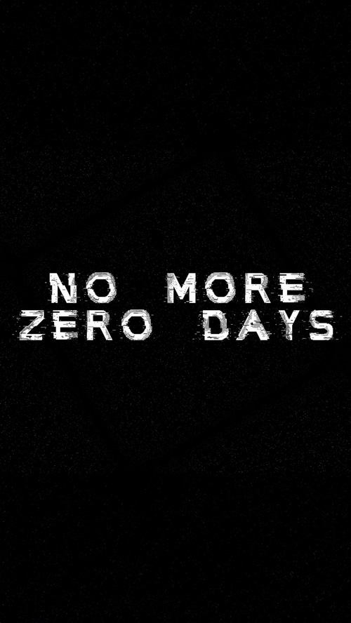 No More Zero Days Typography