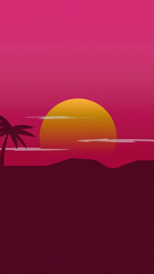 Minimalist Sunset Artwork