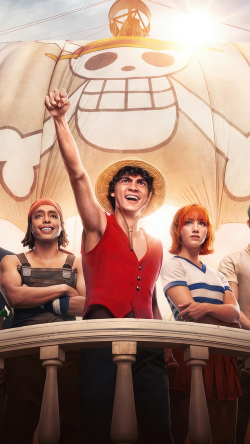 One Piece Live Action Cast on a Ship