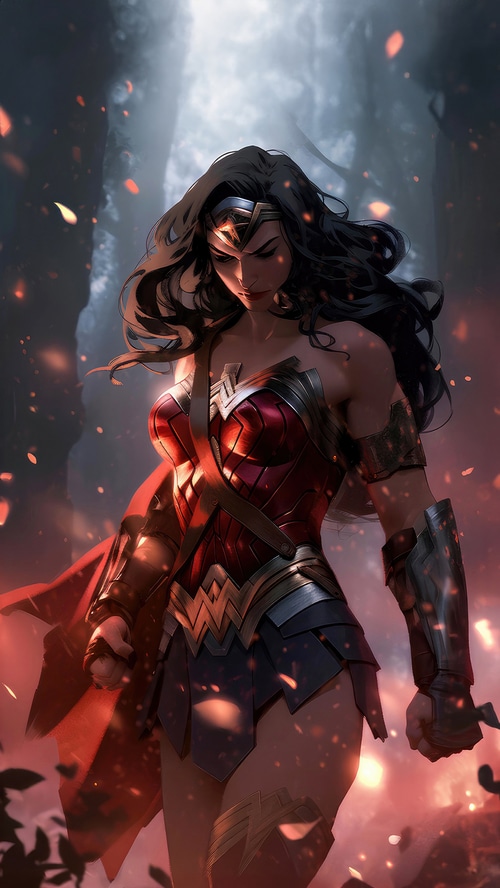 Wonder Woman Artwork 4K