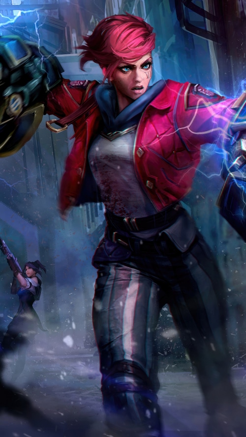 Vi and Jinx from Arcane in 4K