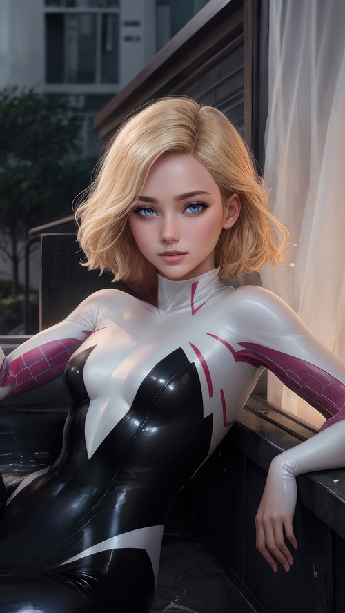 spiderman into the spider verse, spiderman, gwen stacy, hd, superheroes ...