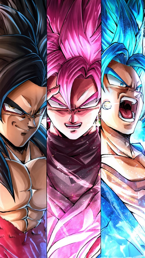 Dragon Ball Z: Goku, Vegeta, and Goku Black