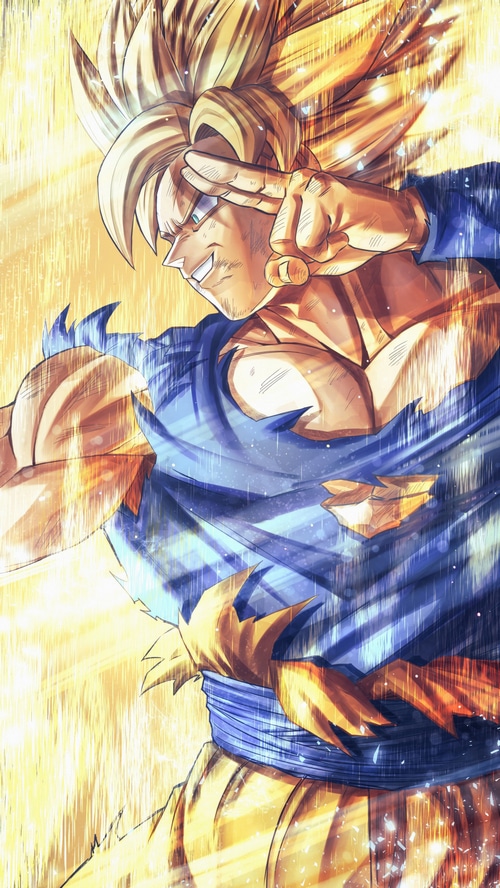 Goku in Dragon Ball Z Artwork