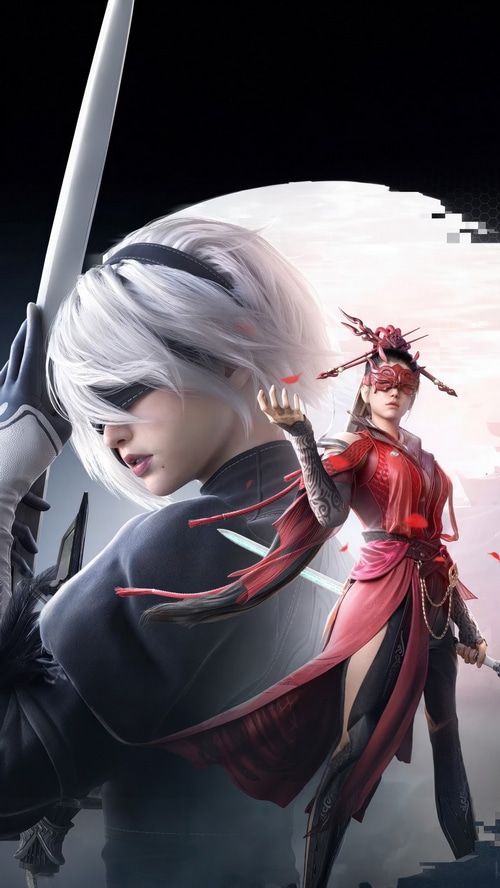 Naraka: Bladepoint and Nier: Automata crossover