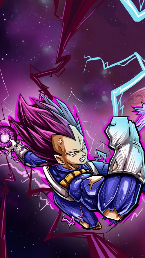 Vegeta in Super Saiyan God Super Saiyan form