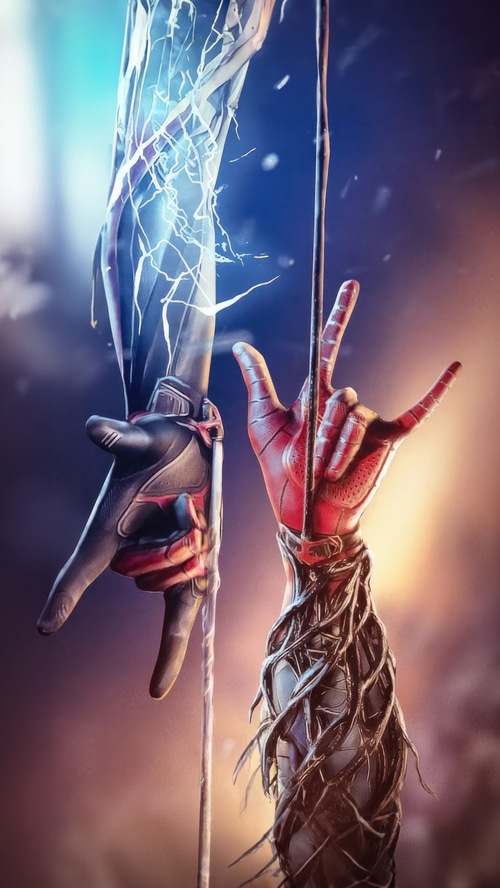 Marvel's Spider-Man 2 hands with webs