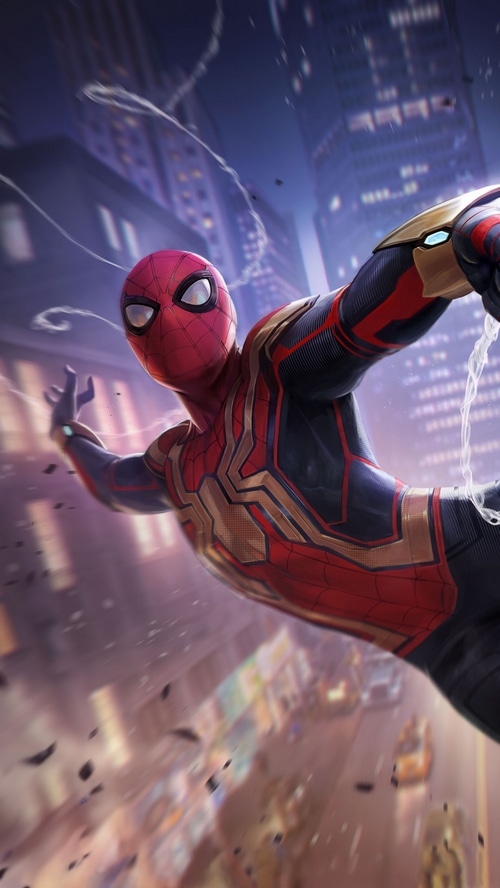 Spider-Man in the Iron Spider Suit