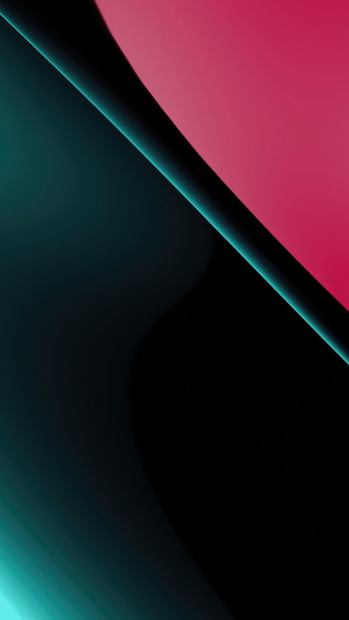 Abstract digital art with pink and teal gradients