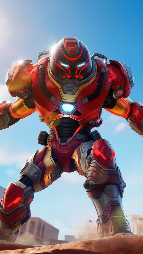 Fortnite Iron Man Hulkbuster Armor in Desert