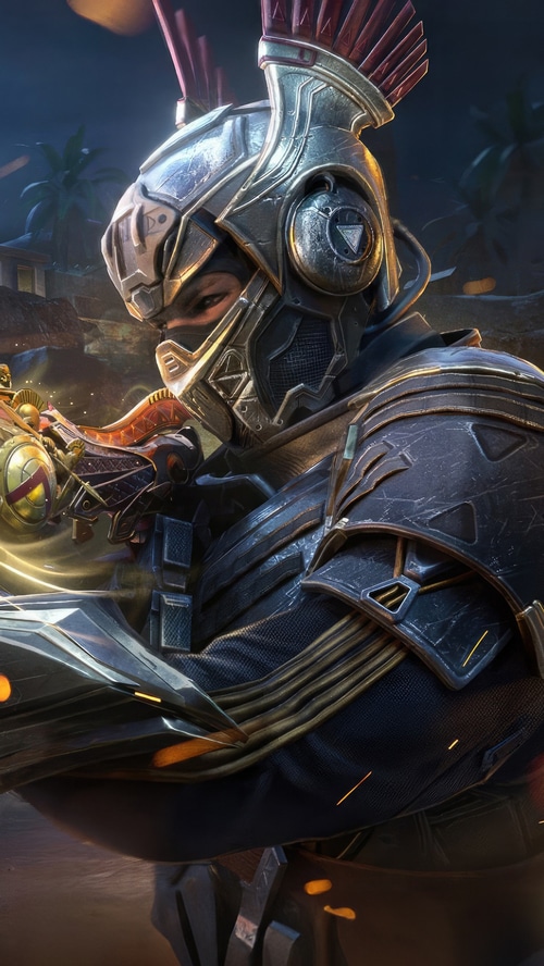 Call of Duty Mobile character in futuristic armor