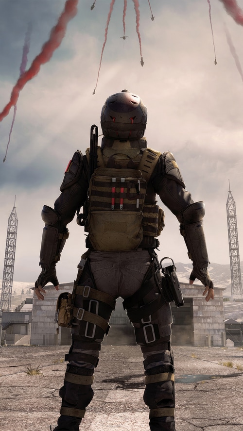 Call of Duty Warzone soldier with drones overhead