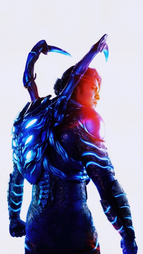 Blue Beetle in Sci-Fi Armor