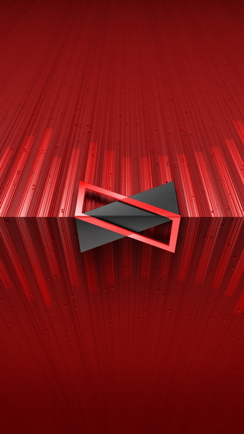 MKBHD abstract red geometric 4K