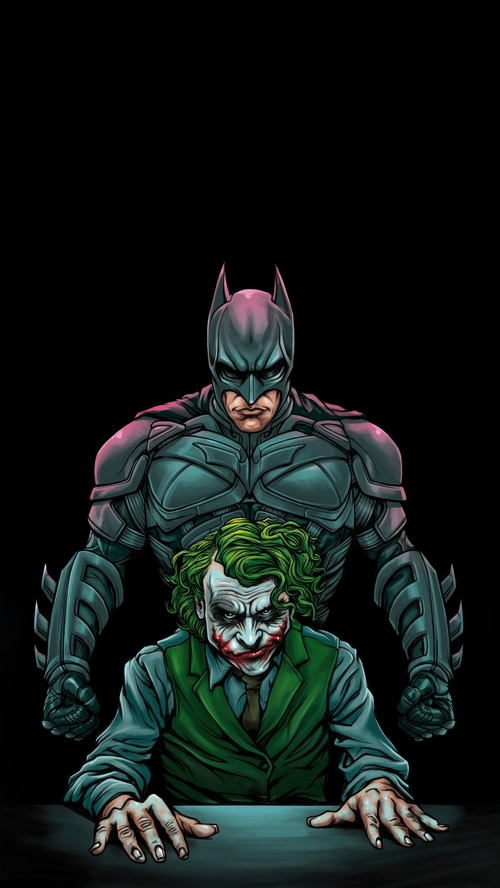 Batman and Joker artwork