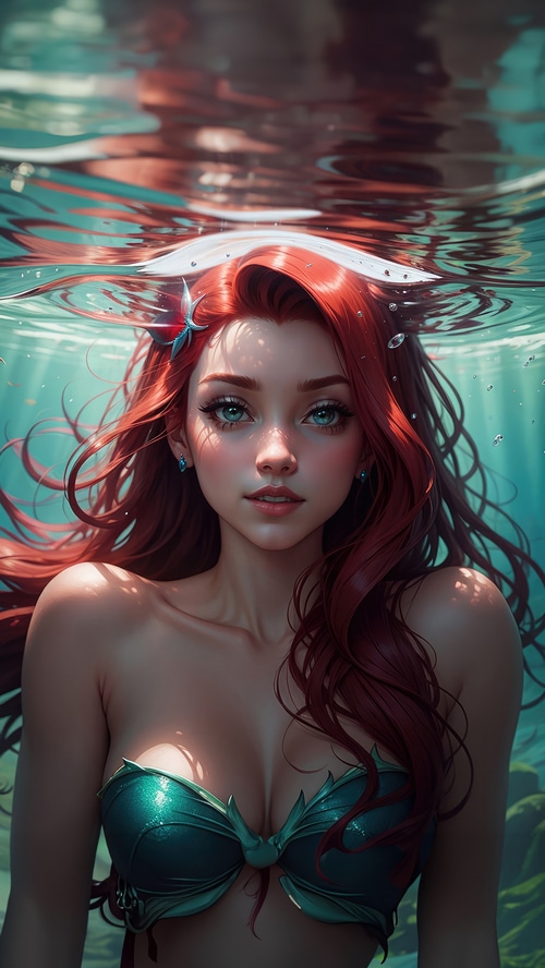 Ariel the Mermaid Underwater
