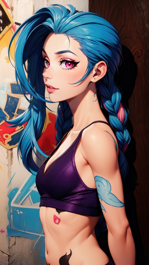 Jinx from League of Legends in 4K
