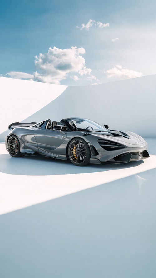 McLaren 765LT Spider in a minimalist setting