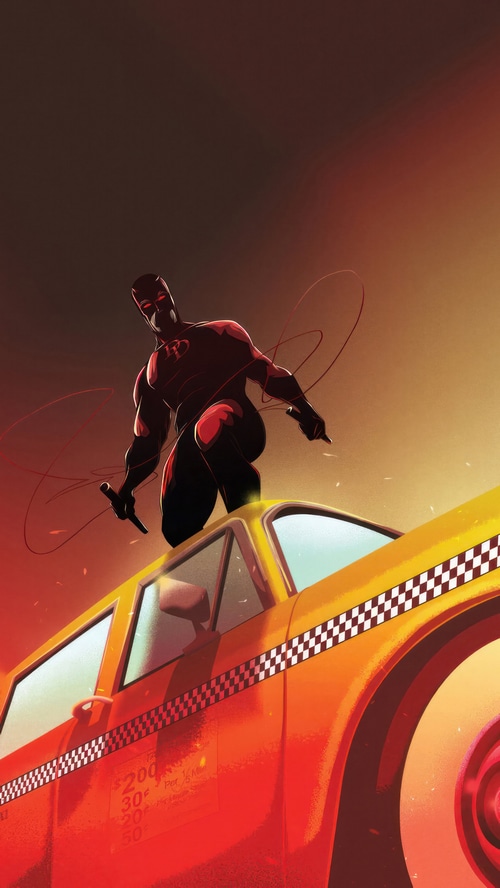 Daredevil on a Yellow Taxi