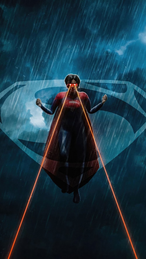 Sasha Calle as Supergirl with heat vision