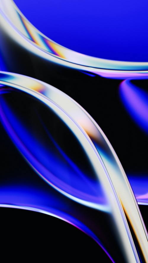 Abstract digital art with blue and purple hues