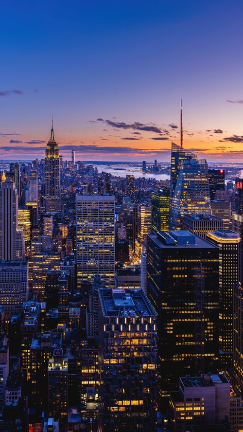 New York City Skyline at Dusk
