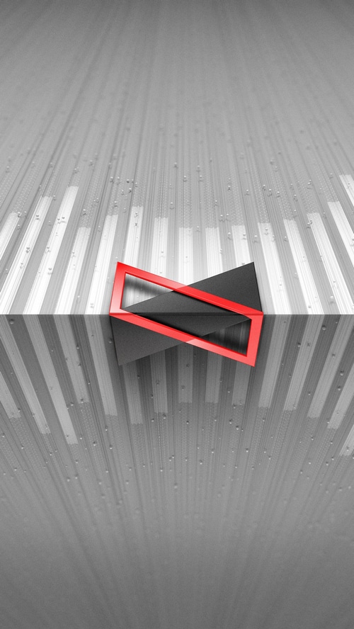 MKBHD abstract red and black geometric shapes 4K
