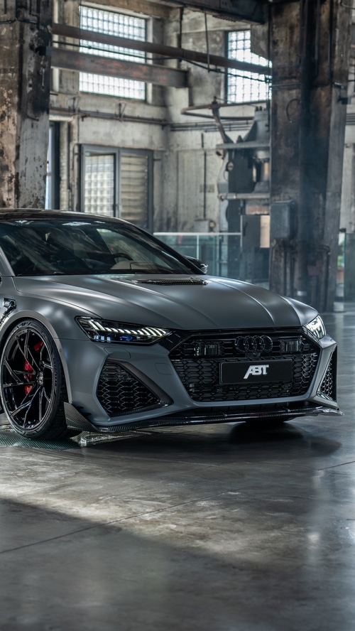 Matte Grey ABT Audi RS7 in Industrial Garage