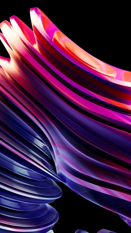 Abstract digital art with colorful swirling shapes