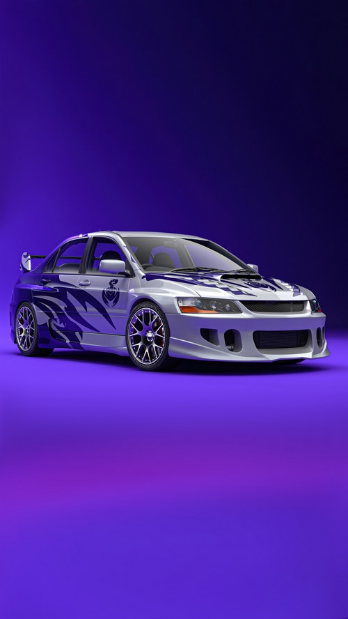 Need for Speed car with custom graphics