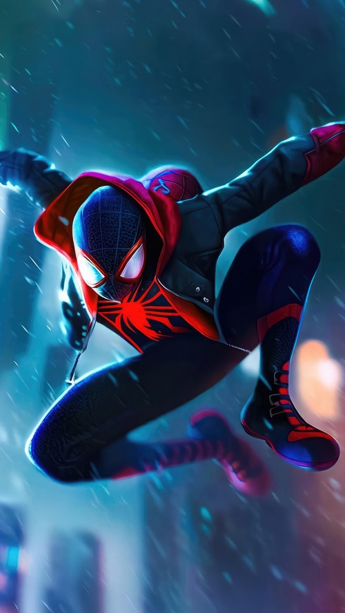 Miles Morales Spider-Man in a dynamic pose