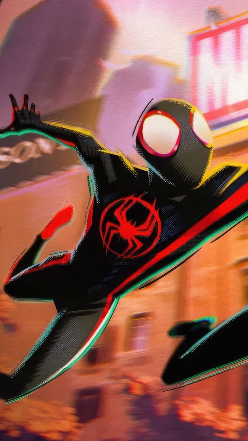 Miles Morales Spider-Man in action