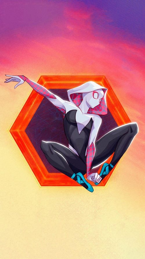 Gwen Stacy in Spider-Man: Across the Spider-Verse artwork