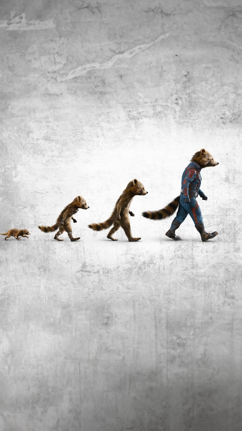 Rocket Raccoon evolution Guardians of the Galaxy Vol. 3