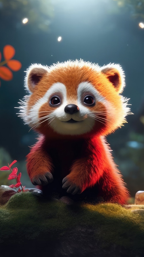 Cute Red Panda Artwork