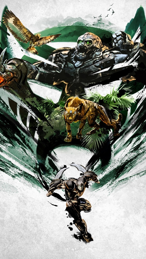 Transformers: Rise of the Beasts characters in action